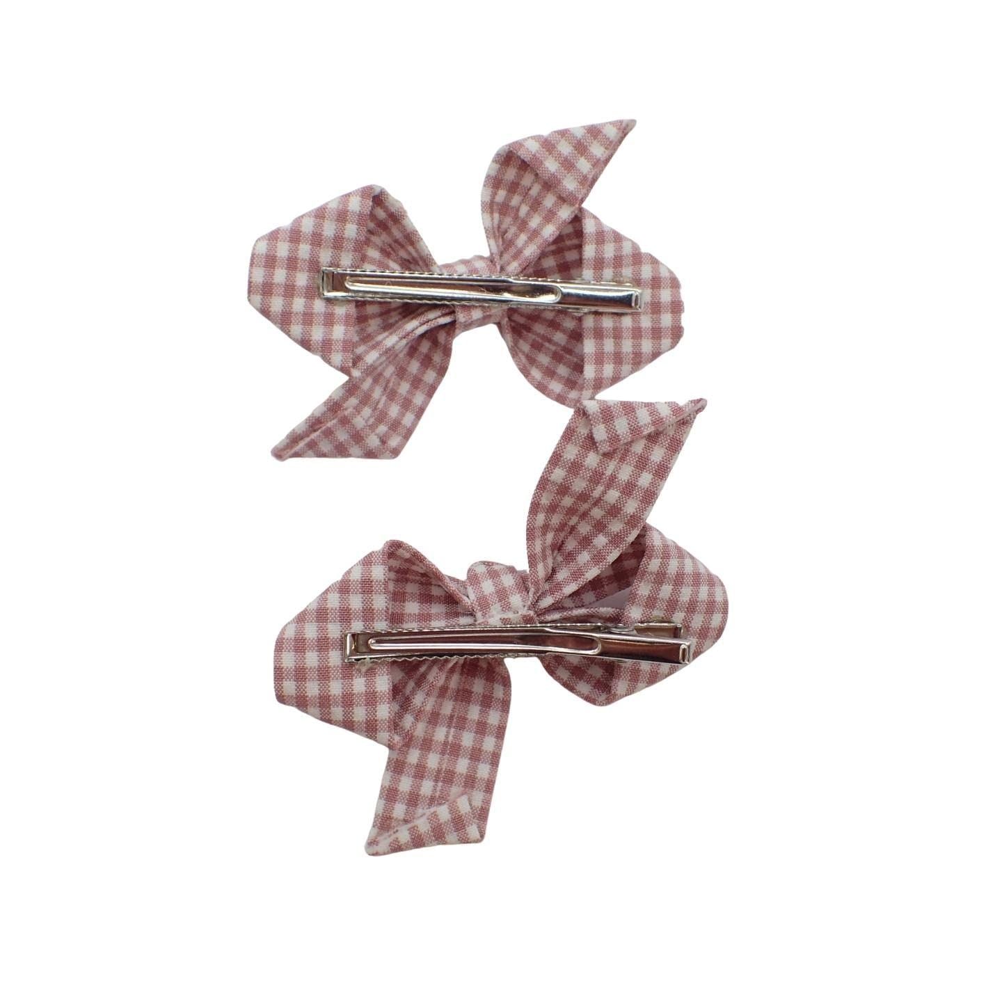 2pc Back to School Hair Bows Set Stylish Girls Clip-In Hair Bow Accessories Hair Clips Colourful School Hair Slide Girls, Kids, Children